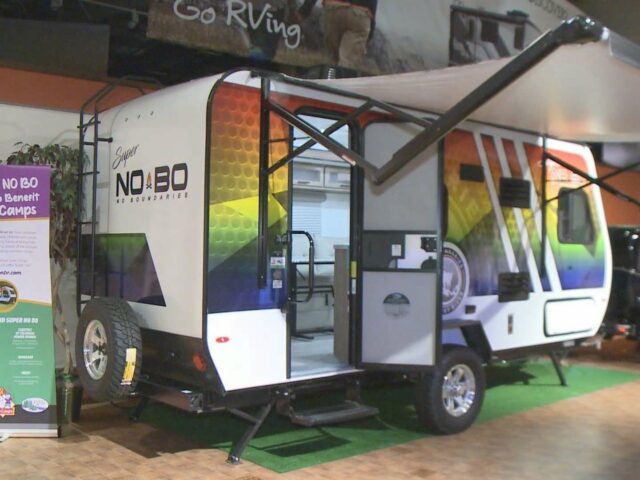 Super NO BO travel trailer being raffled off to benefit Care Camps