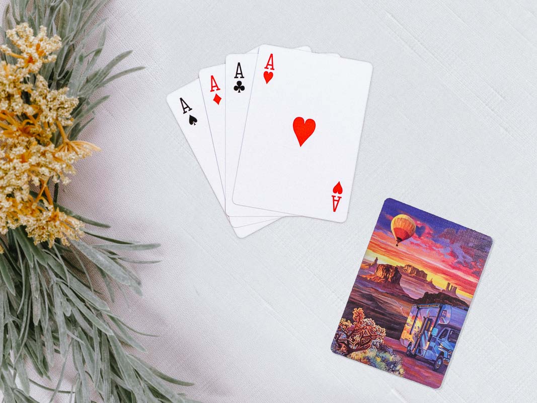 Poker Playing Cards - Monument Valley back