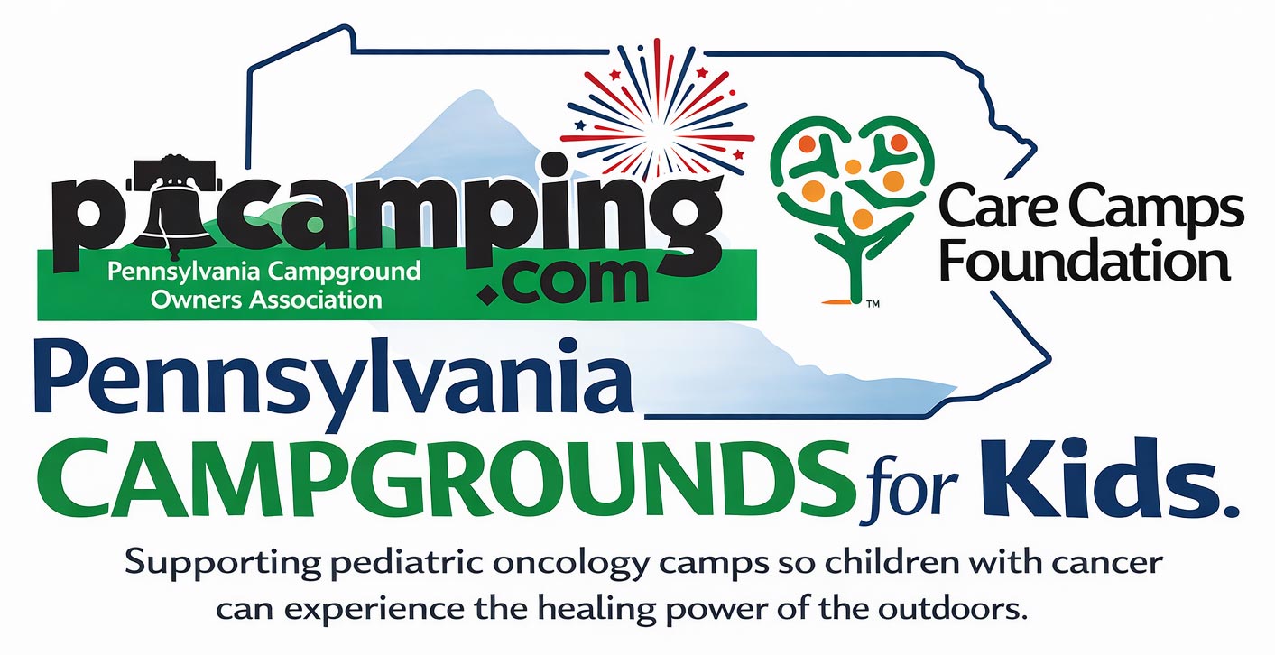 Logo - Pennsylvania Campgrounds for Kids - Supporting pediatric oncology camps so children with cancer can experience the healing powers of the outdoors.