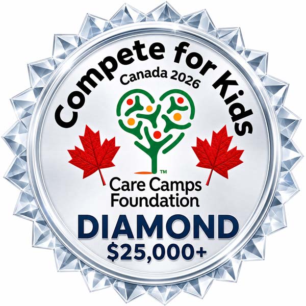 Compete for Kids Canada Badge - Diamond Level ($25,000+)