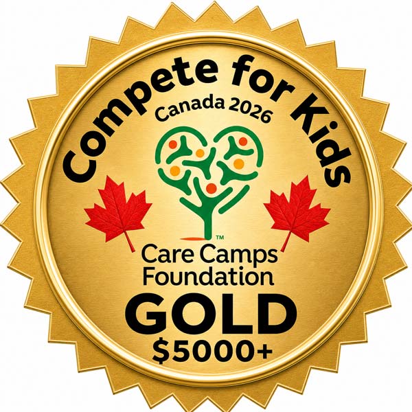 Compete for Kids Canada Badge - Gold Level ($5,000+)