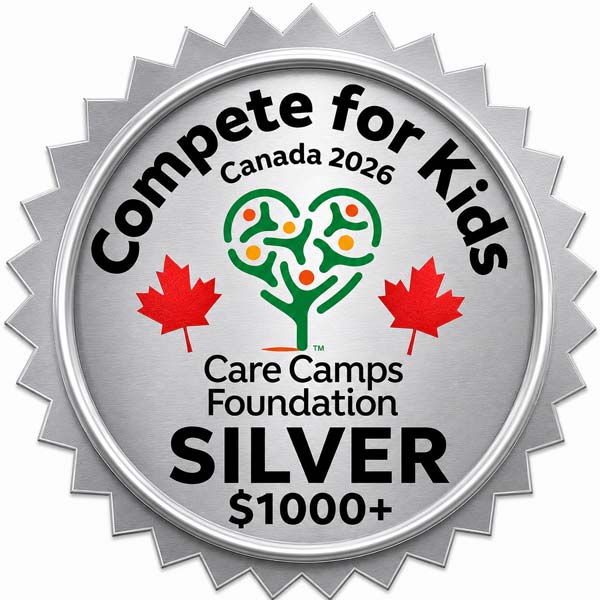 Compete for Kids Canada Badge - Silver Level ($1,000+)