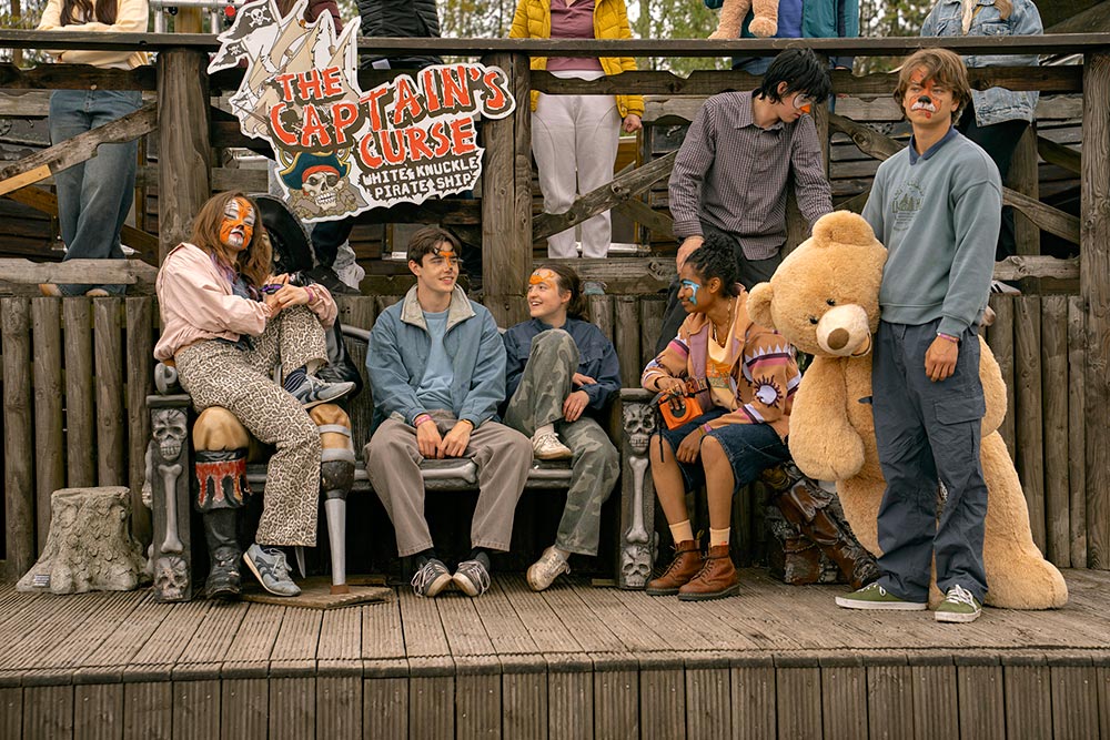 A group of campers from the movie "Sunny Dancer"